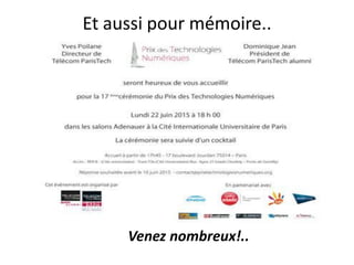 Et aussi pour mémoire..
Venez nombreux!..
 