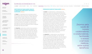 PARTICIPAÇÃO DO TRABALHADOR, CONSULTA
E COMUNICAÇÃO SOBRE SAÚDE E SEGURANÇA
OCUPACIONAL |GRI 403-4|
No Brasil, os trabalhadores são consultados sempre
que necessário para construção e melhoria dos proces-
sos da política de Saúde, Segurança e Meio Ambiente
(SSMA). Também podem participar das reuniões da
Comissão Interna de Prevenção de Acidentes (CIPA) e
enviar feedbacks à equipe de SSMA da linha de negócio.
Há ainda processos em que líderes e colaboradores
participam de Comitês de SSMA, com pauta mínima
bem definida conforme orientação do Sistema Integrado
de Gestão das Operações (SIGO).
Na Argentina, organizamos comitês mistos periódicos
dos quais participam profissionais das áreas de recur-
sos humanos e serviço de saúde ocupacional, além de
representantes das linhas operacionais e dos trabalha-
dores (sindicato). Trata-se de um requisito legal, que
visa à discussão de tópicos de interesse que possam
afetar a saúde e segurança dos trabalhadores. Nossa
responsabilidade é administrar as questões para que os
riscos verificados sejam os mais baixos possíveis.
PROMOÇÃO DA SAÚDE DO TRABALHADOR |GRI 403-6|
No Brasil, os colaboradores e colaboradoras são
cobertos por planos de saúde regulamentados pela
Agência Nacional de Saúde (ANS), por meio dos quais
os beneficiários têm acesso a consultas, exames,
terapias, internações clínicas e cirúrgicas que estejam
contemplados no rol de procedimentos de cobertura
obrigatória pela operadora, estabelecido pela ANS.
Além disso, em parceria com as operadoras de saúde,
oferecemos médicos assistenciais para atendimento
no ambulatório de algumas unidades, com foco à
atenção primária à saúde, com o monitoramento
de gestantes, pacientes com doenças crônicas e
colaboradores internados, realizado por equipe técnica
especializada e via telefone, de forma rotineira.
Também é oferecido aos colaboradores o serviço de
telemedicina pelo programa PAE com atendimento
psicológico, jurídico, social e financeiro.
Na Argentina, os colaboradores e seus familiares
contam com planos pré-pagos, com alto nível de
cobertura que garante fácil acesso a serviços médicos
de qualidade, em mais de 93% dos casos, fornecidos
por uma organização de saúde independente. Tal
cobertura tem abrangência em todo o território
nacional. Também conta com programa de saúde
nutricional, presencial e remoto, canal de apoio
psicológico e emocional (CAPE). Em coordenação
com a área de aprendizagem, são ainda ministrados
cursos sobre saúde, sugeridos a partir de análise das
patologias prevalentes em nosso meio.
Zelamos pela
saúde de
nossos
colaboradores
e colaboradoras,
facilitando
o acesso
a serviços
médicos,
entre outros
benefícios
111
RELATÓRIO ANUAL DE SUSTENTABILIDADE 2021–2022
NAVEGUE
RESULTADOS
FINANCEIROS
SOBRE ESTE
RELATÓRIO
... COM MODELO DE
NEGÓCIOS ÚNICO E
IRREPLICÁVEL…
… E PROPOSTA DE VALOR
NO LONGO PRAZO
MENSAGEM
DO PRESIDENTE
… CRESCIMENTO
ESTRUTURADO…
LIDERANDO
A TRANSIÇÃO
ENERGÉTICA
CADERNO DE
INDICADORES
SUMÁRIOS DE
CONTEÚDO GRI
CARTA DE
ASSEGURAÇÃO
EXPEDIENTE
DESTAQUES DO ANO-SAFRA
SOBRE ESTE CADERNO | PERFIL | ÉTICA | GOVERNANÇA | TEMAS MATERIAIS: Mudanças climáticas SSMA Governança Inovação Comunidades Direitos humanos Desempenho | OUTROS INDICADORES | MÉTRICAS DE ATIVIDADES
 