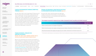 CASOS DE DISCRIMINAÇÃO E MEDIDAS CORRETIVAS
TOMADAS |GRI 406-1|
Na safra 2021/2022, foram registradas 22 denúncias de
discriminação pelo Canal de Ética, sendo apenas três
casos confirmados. Já nosso departamento jurídico
recebeu duas ações trabalhistas, as quais estão em fase
de instrução, sem julgamento. Os casos referem-se a
racismo, homofobia e discriminações contra gênero e
PcDs. As devidas medidas foram tomadas e, com apoio
da área de Diversidade e Inclusão, ações corretivas e
que visam ampliar a conscientização do time sobre o
tema foram executadas no exercício.
TRABALHO INFANTIL, FORÇADO E/OU
ANÁLOGO AO ESCRAVO
|GRI 408-1, 409-1; WEF – Pessoas - Dignidade e igualdade - Risco de
ocorrência de trabalho infantil, forçado ou análogo ao escravo|
Não há risco significativo de ocorrência de trabalho in-
fantil, forçado e/ou análogo ao escravo em nossa cadeia
produtiva. O risco é gerenciado por meio de acompa-
nhamento técnico, visita aos fornecedores, entre outras
ações. Esses acompanhamentos são realizados no âm-
bito do Programa ELO, o qual está descrito no capítulo
Inclusão dos stakeholders deste relatório. Este indicador
considera apenas as nossas operações no Brasil, para
as quais é material. Contudo, ainda não considera os
ativos adquiridos da ex-Biosev.
PESSOAL DE SEGURANÇA CAPACITADO EM POLÍTICAS
OU PROCEDIMENTOS DE DIREITOS HUMANOS |GRI 410-1|
Na safra 2021/2022, 4,8% do pessoal de segurança
recebeu treinamento formal sobre as nossas políticas
de direitos humanos ou em procedimentos específicos e
sua aplicação à segurança.
Porcentagem do pessoal de segurança que recebeu treinamento formal nas políticas de direitos humanos1
Safra 2021/2022
Número total de pessoas nas equipes de segurança 309
Número total de pessoas das equipes de segurança que recebeu treinamento em direitos humanos 15
Percentual de pessoas das equipes de segurança que recebeu treinamento em direitos humanos (%) 4,8
1. 
Este indicador considera apenas as nossas operações no Brasil. Todos os colaboradores de Segurança Patrimonial Combustíveis são terceirizados.
135
RELATÓRIO ANUAL DE SUSTENTABILIDADE 2021–2022
NAVEGUE
RESULTADOS
FINANCEIROS
SOBRE ESTE
RELATÓRIO
... COM MODELO DE
NEGÓCIOS ÚNICO E
IRREPLICÁVEL…
… E PROPOSTA DE VALOR
NO LONGO PRAZO
MENSAGEM
DO PRESIDENTE
… CRESCIMENTO
ESTRUTURADO…
LIDERANDO
A TRANSIÇÃO
ENERGÉTICA
CADERNO DE
INDICADORES
SUMÁRIOS DE
CONTEÚDO GRI
CARTA DE
ASSEGURAÇÃO
EXPEDIENTE
DESTAQUES DO ANO-SAFRA
SOBRE ESTE CADERNO | PERFIL | ÉTICA | GOVERNANÇA | TEMAS MATERIAIS: Mudanças climáticas SSMA Governança Inovação Comunidades Direitos humanos Desempenho | OUTROS INDICADORES | MÉTRICAS DE ATIVIDADES
 