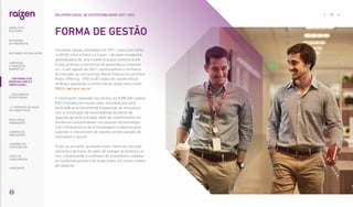Iniciamos nossas atividades em 2011, como joint ventu-
re 50/50 entre a Shell e a Cosan – de quem herdamos
aprendizados de uma trajetória quase centenária em
fluxos, práticas e estruturas de governança corporati-
va – e, em agosto de 2021, comprovamos a confiança
do mercado ao concluirmos Oferta Pública Inicial (Initial
Public Offering – IPO) na B3, bolsa de valores oficial
do Brasil, passando a comercializar ações sob o ticker
RAIZ4. |GRI 102-5, 102-10|
O movimento, realizado nos termos da ICVM 400, injetou
R$ 6,9 bilhões em nosso caixa, montante que será
destinado prioritariamente à expansão de renováveis
com a construção de novas plantas de etanol de
segunda geração e biogás, além de investimentos em
eficiência e produtividade nos parques de bioenergia
e em infraestrutura de armazenagem e logística para
suportar o crescimento de volume comercializado de
renováveis e açúcar.
Trata-se, portanto, da quinta maior oferta do mercado
nacional e da maior do setor de energia na América La-
tina, comprovando a confiança de investidores, sobretu-
do fundamentalistas e de longo prazo, em nosso modelo
de negócios.
FORMA DE GESTÃO
... COM MODELO DE
NEGÓCIOS ÚNICO E
IRREPLICÁVEL…
39
RELATÓRIO ANUAL DE SUSTENTABILIDADE 2021–2022
SOBRE ESTE
RELATÓRIO
… E PROPOSTA DE VALOR
NO LONGO PRAZO
MENSAGEM
DO PRESIDENTE
… CRESCIMENTO
ESTRUTURADO…
LIDERANDO
A TRANSIÇÃO
ENERGÉTICA
RESULTADOS
FINANCEIROS
CADERNO DE
INDICADORES
SUMÁRIOS DE
CONTEÚDO GRI
CARTA DE
ASSEGURAÇÃO
EXPEDIENTE
DESTAQUES DO ANO-SAFRA
 