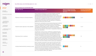 Tema |GRI 102-44| Ambição e escopo |GRI 103-1| Objetivos de Desenvolvimento
Sustentável (ODS) relacionados
|GRI 102-12|
Princípios do Pacto Global
relacionados |GRI 102-12|
Mudanças climáticas e transição energética
Nossa ambição é protagonizar a transição energética, provendo
a energia de que a sociedade precisa hoje ao passo em que
desenvolvemos novas formas de energia para o futuro, colaborando
para uma economia de baixo carbono. O tema inclui, além de nossa
estratégia para a mitigação dos efeitos das mudanças climáticas,
a forma como monitoramos as nossas emissões atmosféricas e
o nosso consumo de energia, bem como apoiamos na redução da
pegada de carbono dos nossos clientes.
7, 8, 9
Gestão de saúde, segurança e meio ambiente
Queremos ser reconhecidos como principal exemplo para os demais
players dos setores em que atuamos em temas relacionados à
excelência na gestão de riscos, saúde, segurança e meio ambiente
(como água, biodiversidade, resíduos, acidentes de trabalho),
considerando as especificidades de cada um de nossos negócios. O
tema inclui ainda questões relacionadas à integridade das operações
e segurança cibernética.
7, 8, 9
Governança, ética e compliance
Consideramos critérios sociais e ambientais na seleção de nossa
matéria-prima, buscando assegurar a rastreabilidade de 100% da
cana-de-açúcar que moemos, tanto própria quanto de terceiros.
Também empreendemos esforços em robusto programa de ética
e compliance a fim de que seja referência nos segmentos em que
atuamos e sinônimo de boas práticas de governança do mercado em
geral. O tema diz ainda respeito à difusão de políticas internas e de
princípios de conduta, bem como ao combate às diferentes formas de
corrupção, concorrência desleal e demais práticas que repudiamos.
10
Inovação, desenvolvimento e economia circular
Buscar inovação incremental ou disrruptiva faz parte do dia a dia
do nosso time, estimulado a realizar agora, olhando para o futuro.
O tema considera questões relacionadas à eficiência energética e
ao máximo aproveitamento da nossa matéria-prima e dos recursos
naturais, bem como investimentos em novas tecnologias para
melhoria dos processos, pesquisa e desenvolvimento de produtos
e serviços, antecipação de tendências do mercado e busca contínua
pela circularidade da cadeia e dos negócios.
9
TEMAS MATERIAIS DE SUSTENTABILIDADE
... COM MODELO DE
NEGÓCIOS ÚNICO E
IRREPLICÁVEL…
DESTAQUES DO ANO-SAFRA
… E PROPOSTA DE VALOR
NO LONGO PRAZO
MENSAGEM
DO PRESIDENTE
… CRESCIMENTO
ESTRUTURADO…
RESULTADOS
FINANCEIROS
CADERNO DE
INDICADORES
SUMÁRIOS DE
CONTEÚDO GRI
CARTA DE
ASSEGURAÇÃO
EXPEDIENTE
05
RELATÓRIO ANUAL DE SUSTENTABILIDADE 2021–2022
LIDERANDO
A TRANSIÇÃO
ENERGÉTICA
SOBRE ESTE
RELATÓRIO
 
