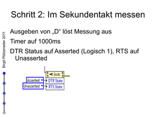 RS232 Klassische Schnittstelle, bei der Daten nacheinander („seriell“) übertragen werden. 