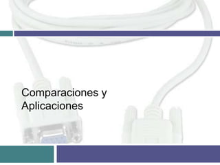 Comparaciones y
Aplicaciones

 