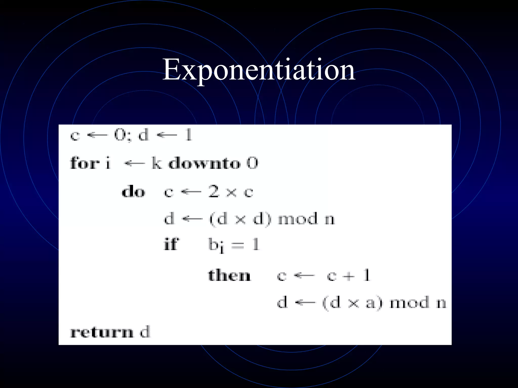 Exponentiation

 