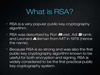 RSA | PPT