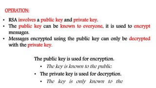 RSA ALGORITHM | PPTX