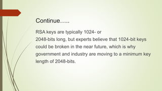 RSA Algorithem and information about rsa | PPTX