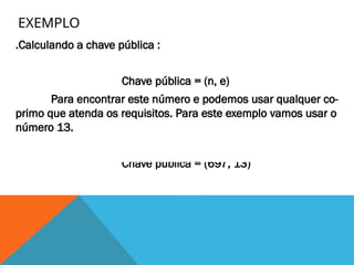 RSA: Origens, Tipos de Criptografia, Números primos, Fermat ...