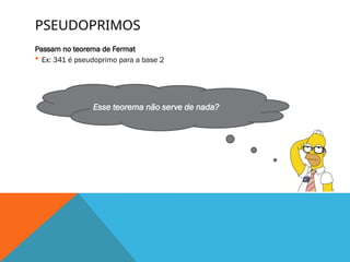 RSA: Origens, Tipos de Criptografia, Números primos, Fermat ...