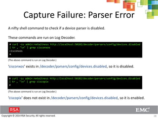 Netwitness Packet Detect Shell RSA NetWitness Log Decoder | PDF