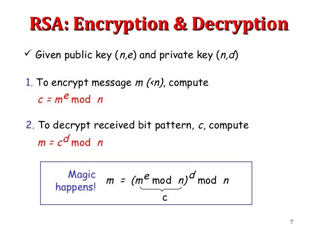 rsa generate c key rivest shamir adleman Rsa