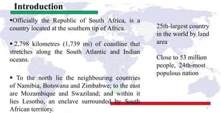 A Country Presentation on Republic of South Africa | PPTX