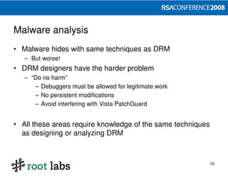 Designing and Attacking DRM (RSA 2008)