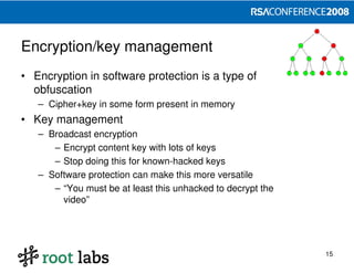 Designing and Attacking DRM (RSA 2008)