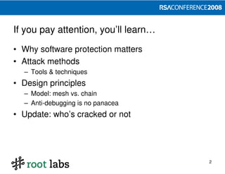 Designing and Attacking DRM (RSA 2008)
