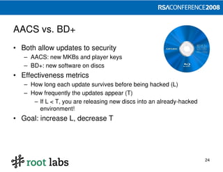 Designing and Attacking DRM (RSA 2008)
