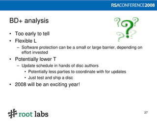Designing and Attacking DRM (RSA 2008)