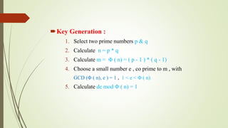 RSA Algorithm | PPTX