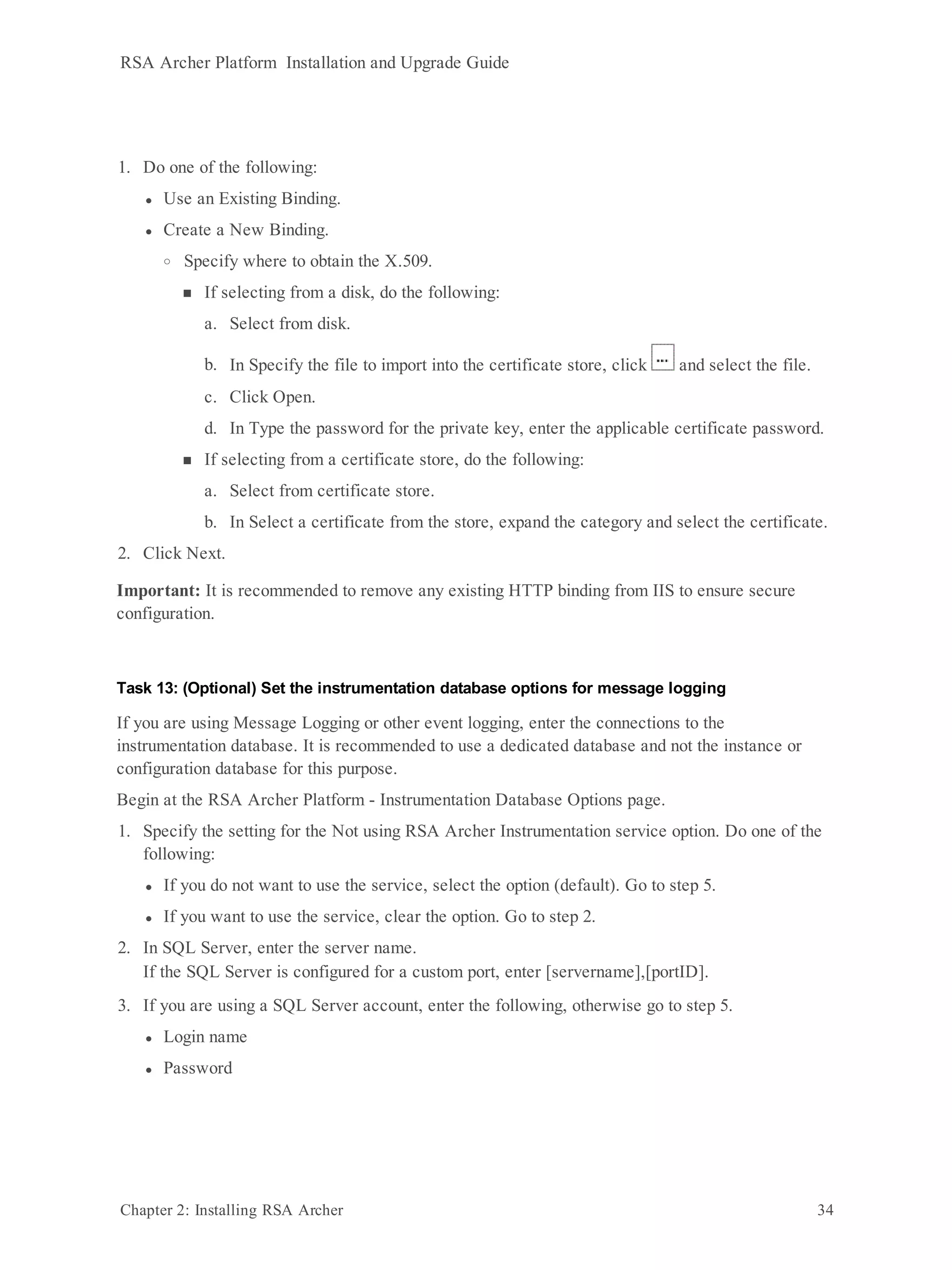 Rsa archer 6.9 platform installation and upgrade guide (3) | PDF