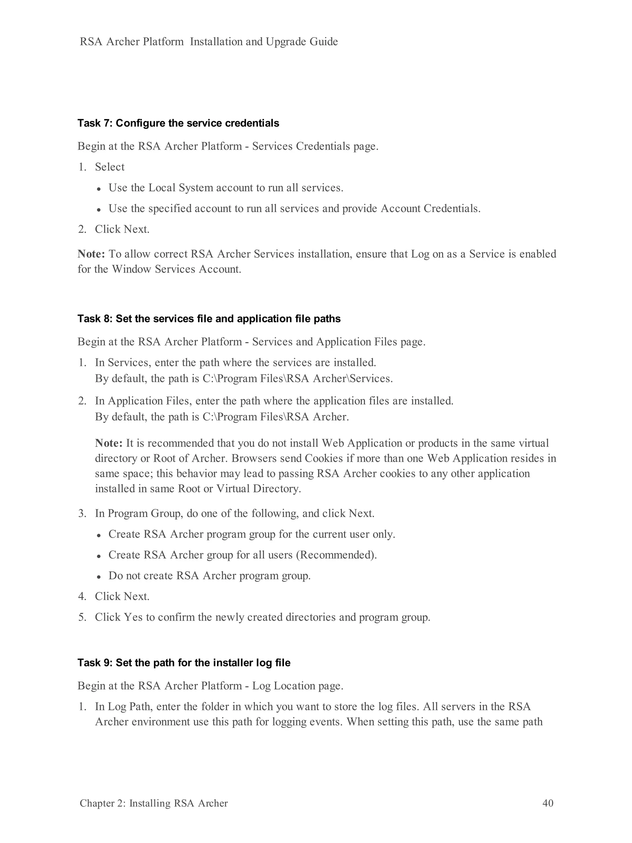 Rsa archer 6.9 platform installation and upgrade guide (3) | PDF