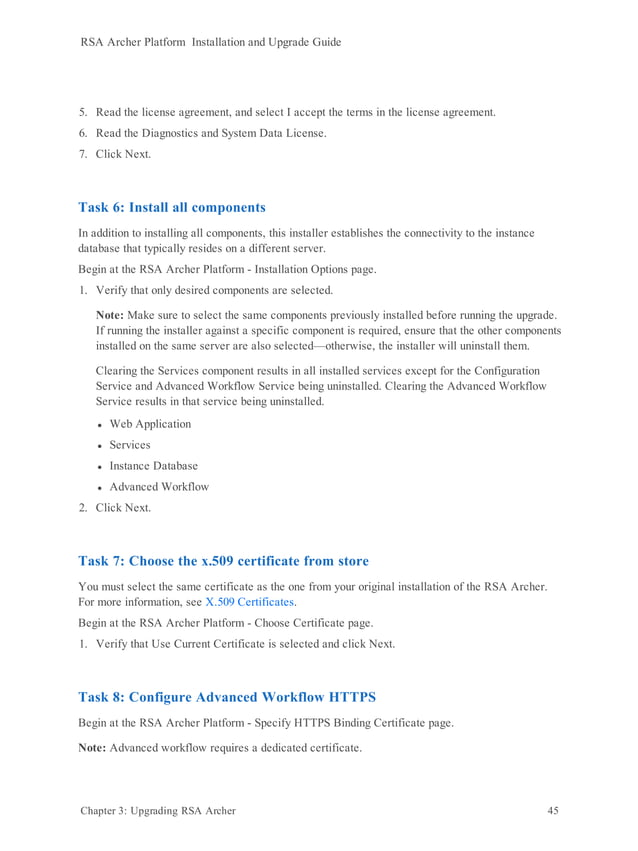 Rsa archer 6.9 platform installation and upgrade guide (3) | PDF