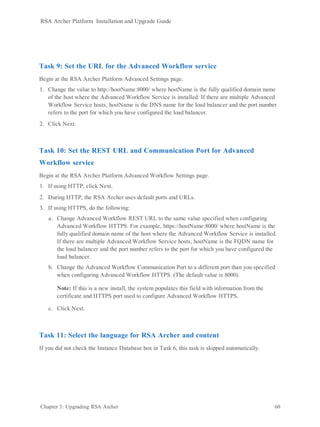 Rsa archer 6.9 platform installation and upgrade guide (3) | PDF