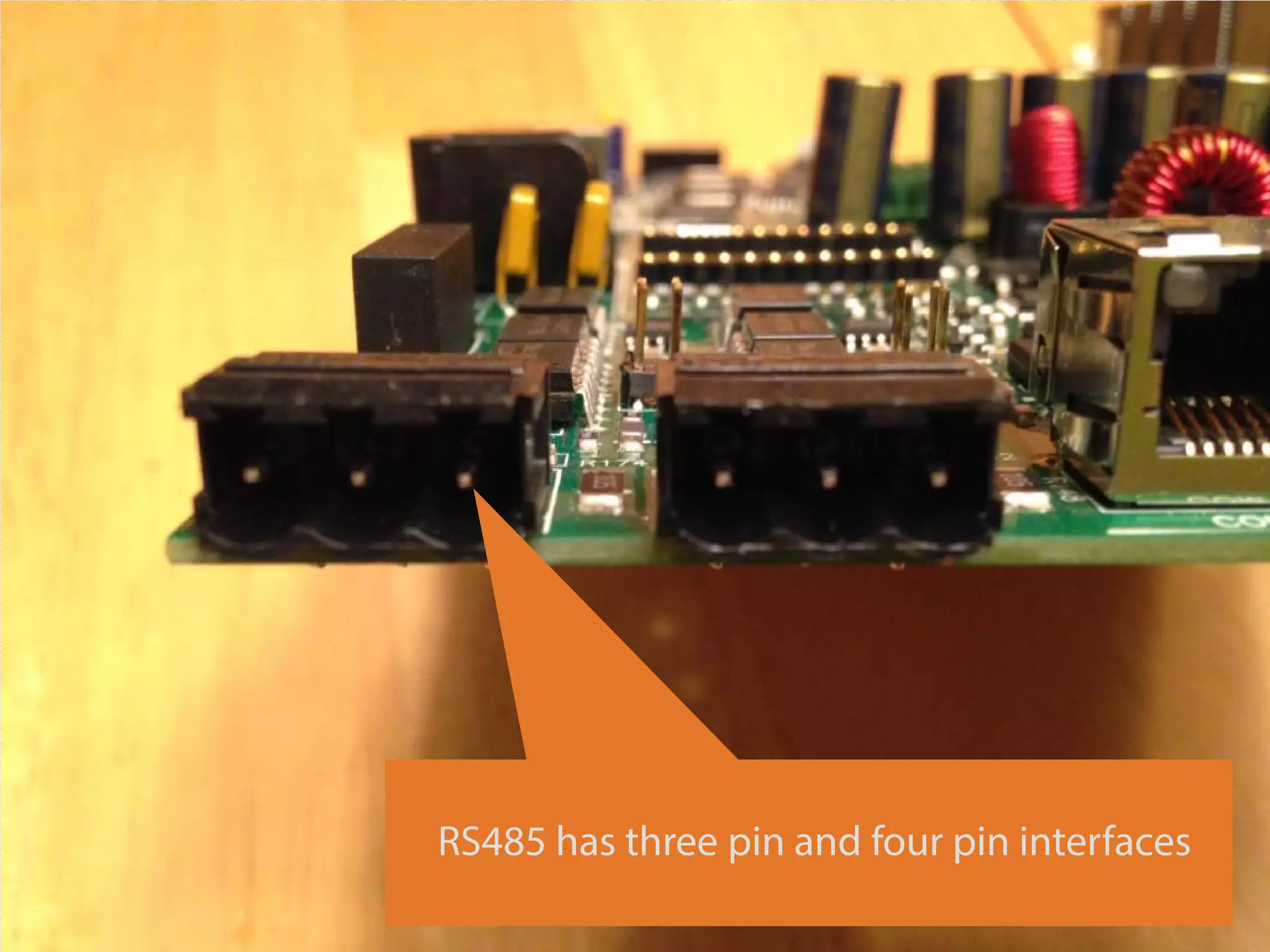 #RSAC
RS485 has three pin and four pin interfaces
 
