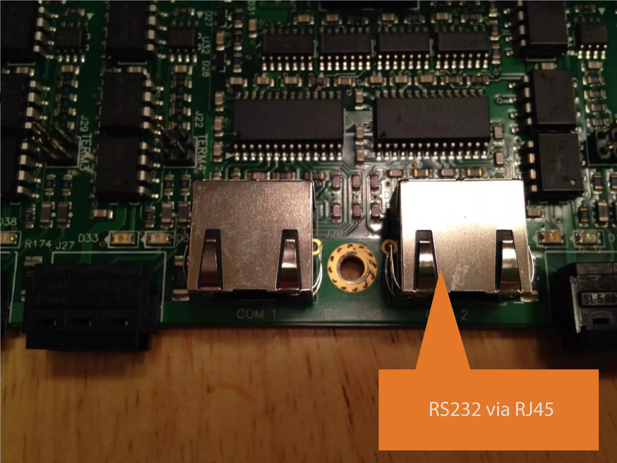 #RSAC
RS232 via RJ45
 