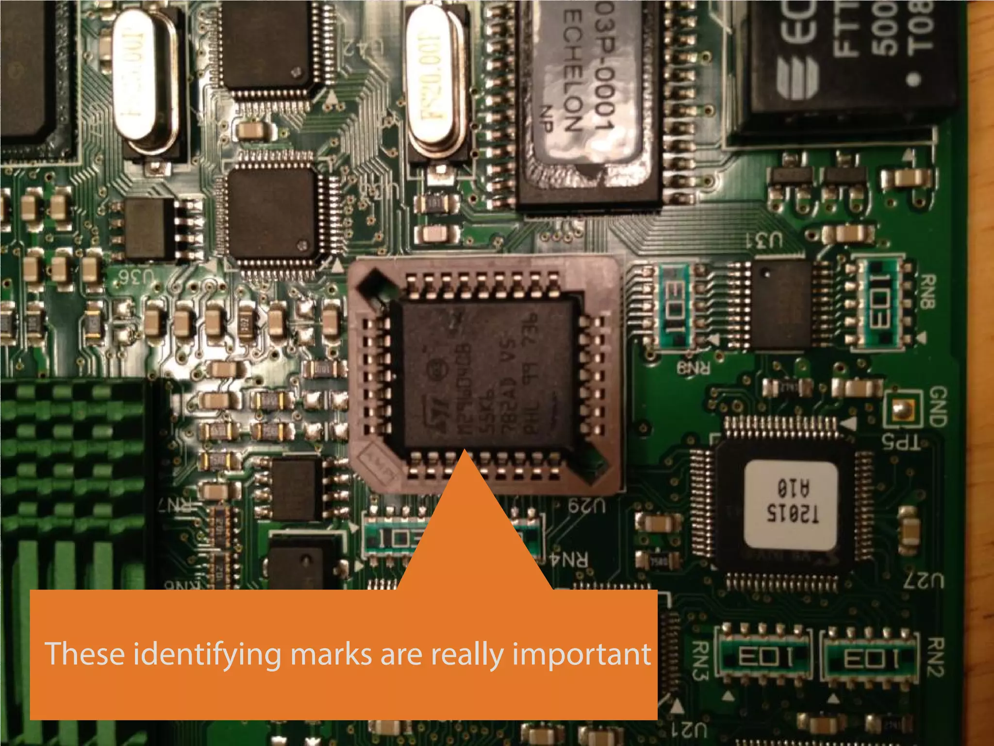 #RSAC
These identifying marks are really important
 