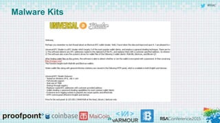 #RSAC
Malware Kits
29
 