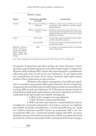 Mandato, classificazione ed utenza delle RSA | PDF