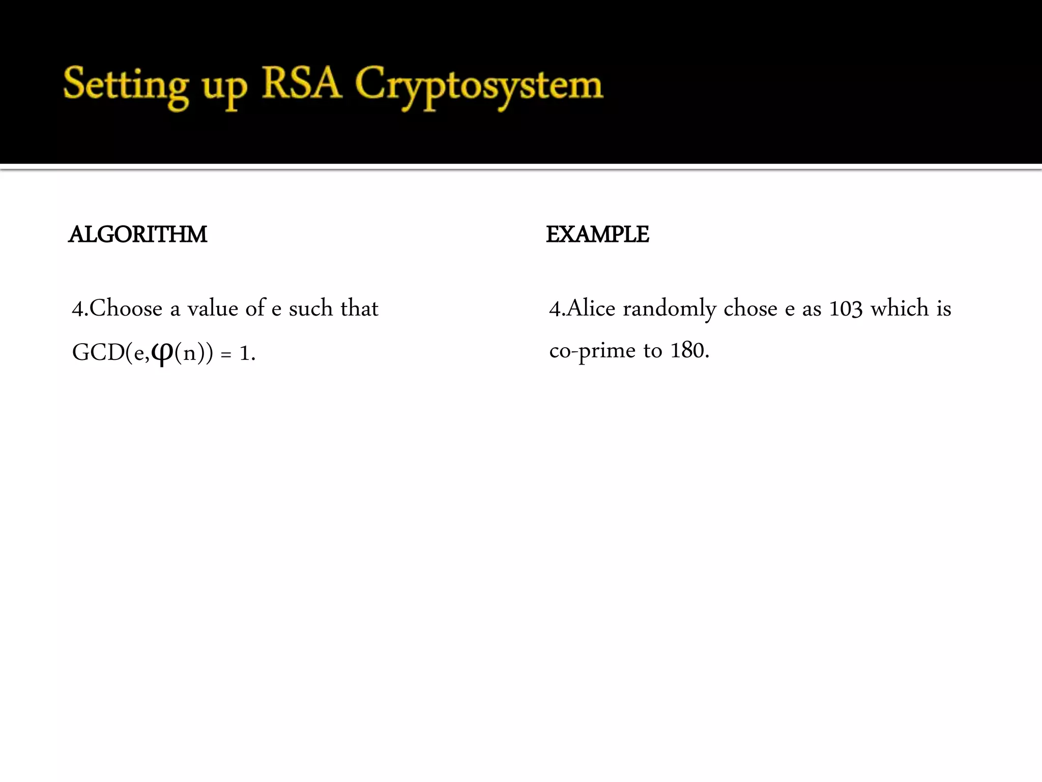 Rsa cryptosystem | PPTX