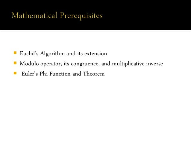 multiplicative modulo inverse Rsa cryptosystem