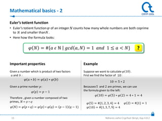 Functionality of the RSA Cipher | PPTX