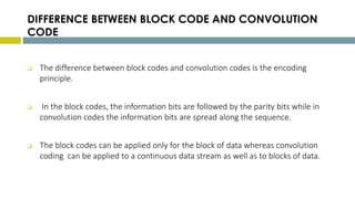 Reed Soloman and convolution codes | PPTX