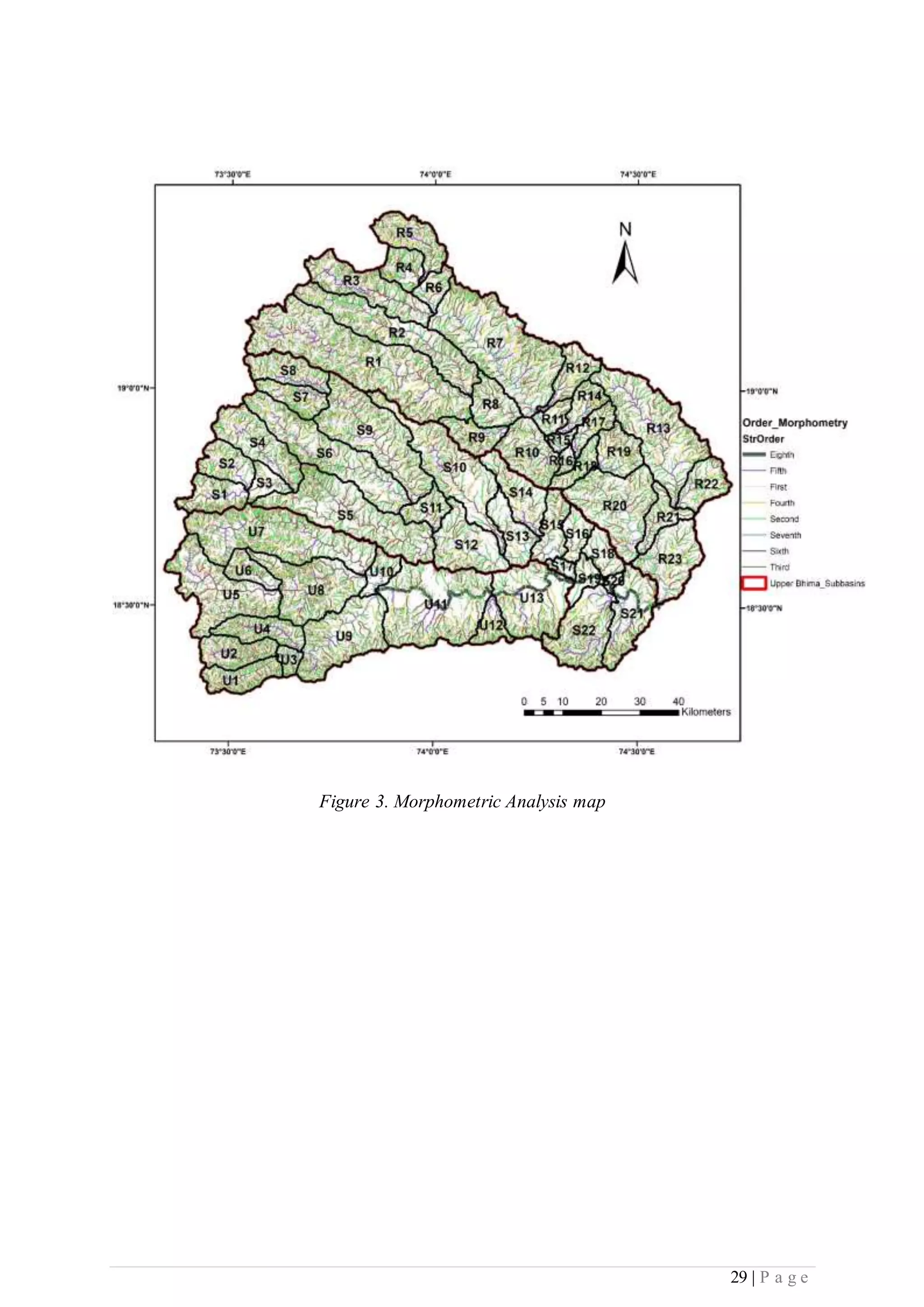 29 | P a g e
Figure 3. Morphometric Analysis map
 