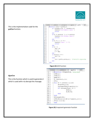 RSA Algorithm report | PDF