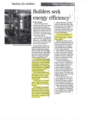 Builders Seek Energy Efficiency