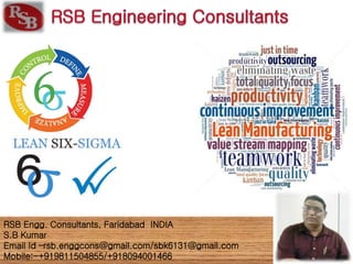RSB Engg. Consultants, Faridabad INDIA
S.B Kumar
Email Id –rsb.enggcons@gmail.com/sbk6131@gmail.com
Mobile:-+919811504855/+918094001466
 