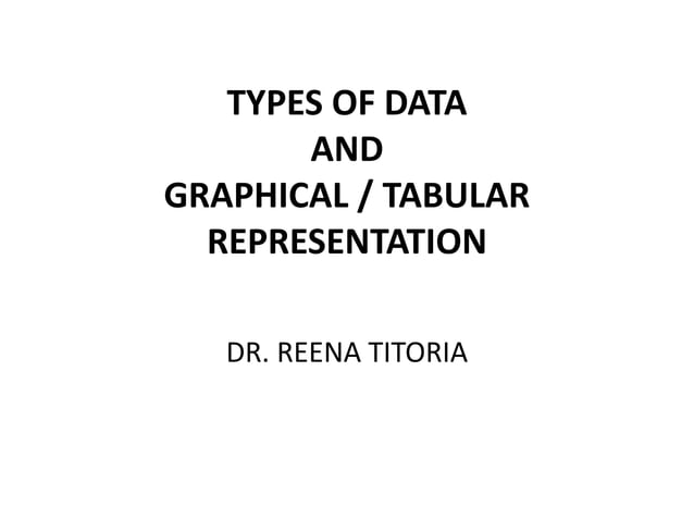Types of data and graphical representation | PPTX | Science