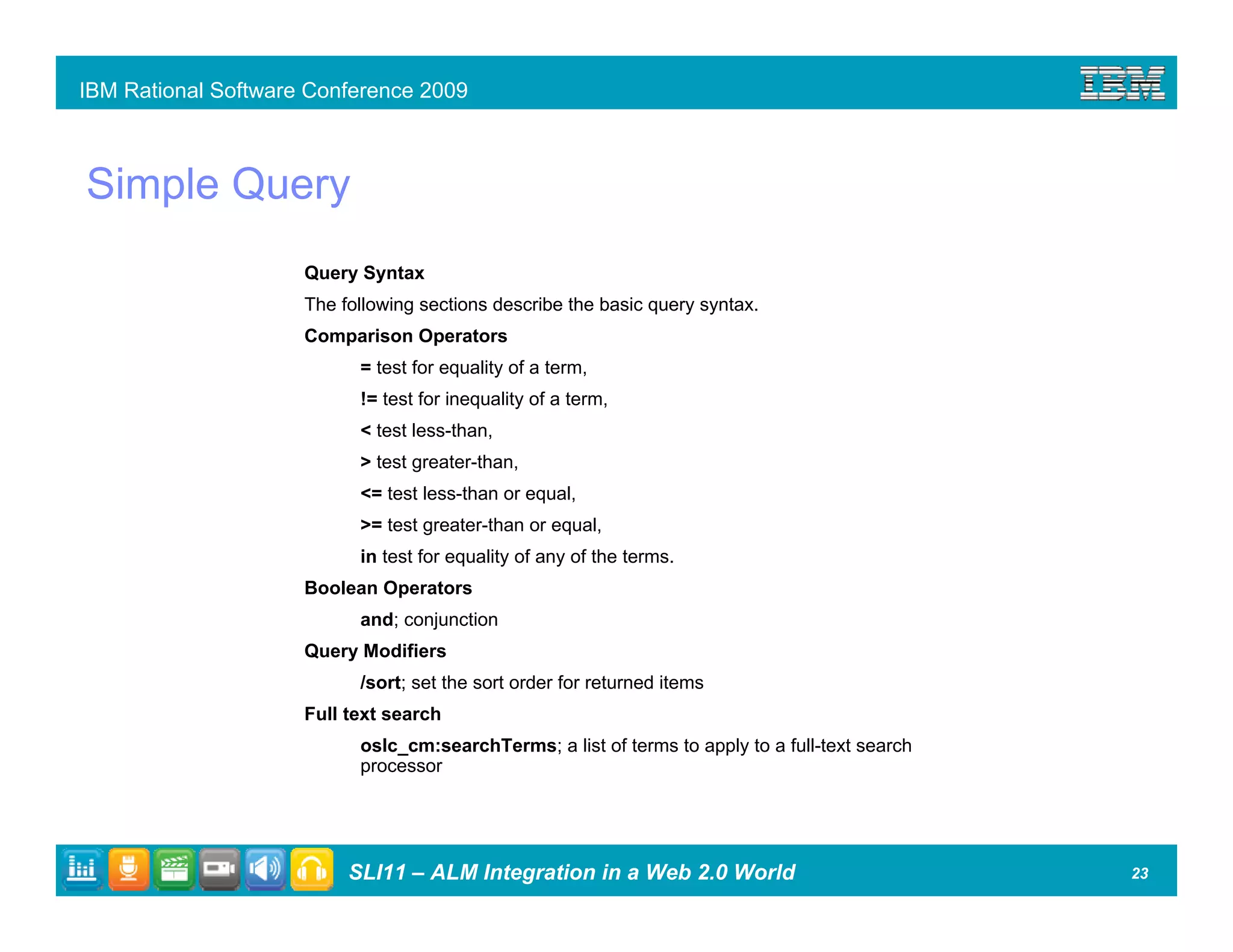 ALM Integration in a Web 2.0 World