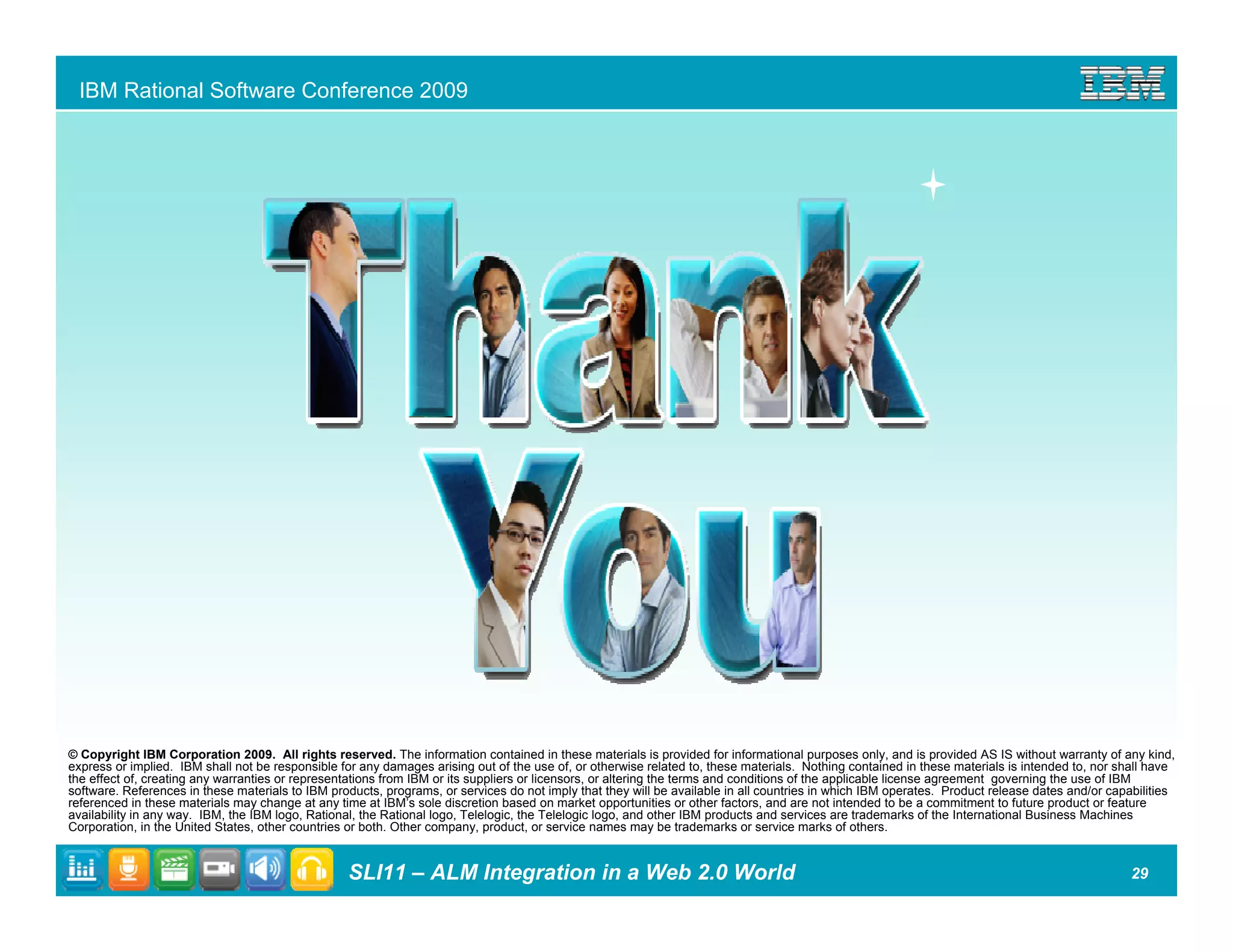 ALM Integration in a Web 2.0 World