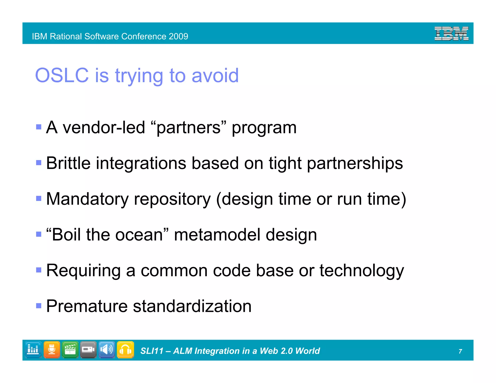 ALM Integration in a Web 2.0 World