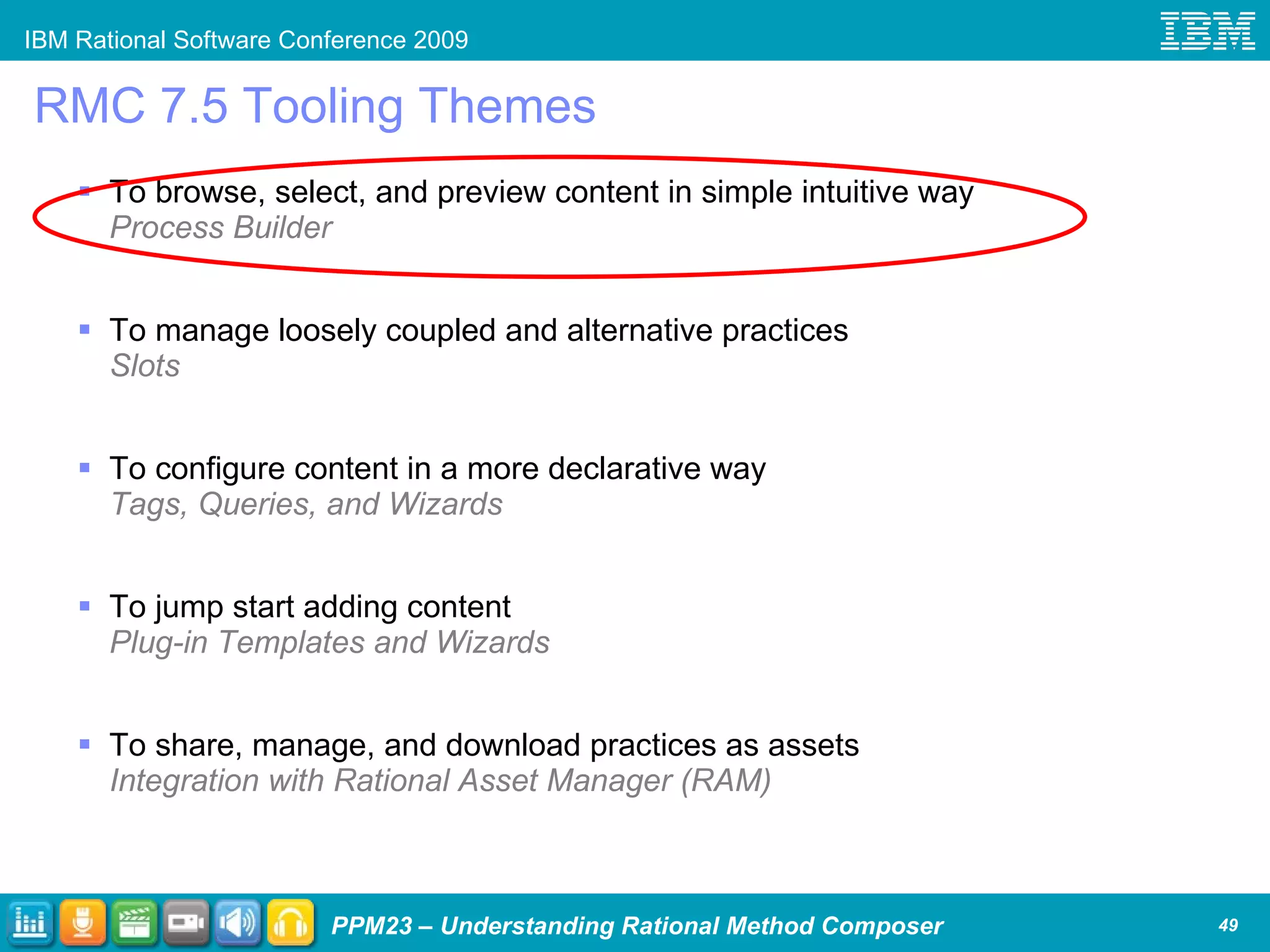 Rsc 2009 Understanding Ibm Rational Method Composer | PPT