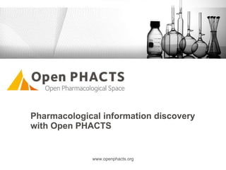 Pharmacological information discovery  with Open PHACTS www.openphacts.org 