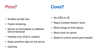React Server Component in Next.js by Hanief Utama | PDF