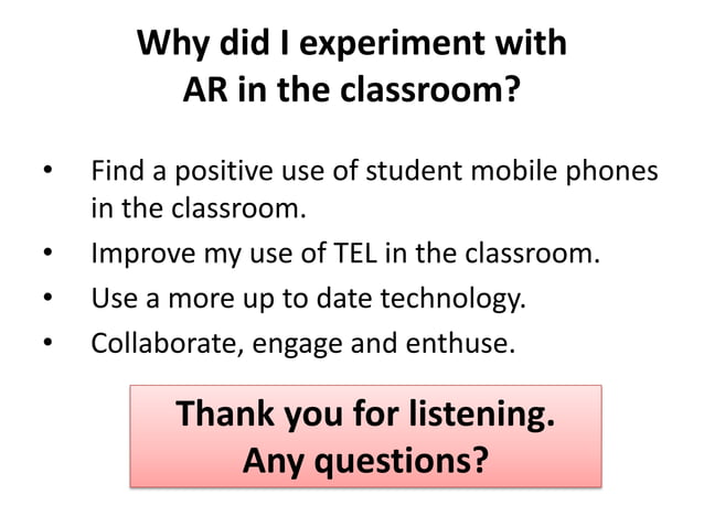 Augmented Reality For Essential Skills Maths Ppt