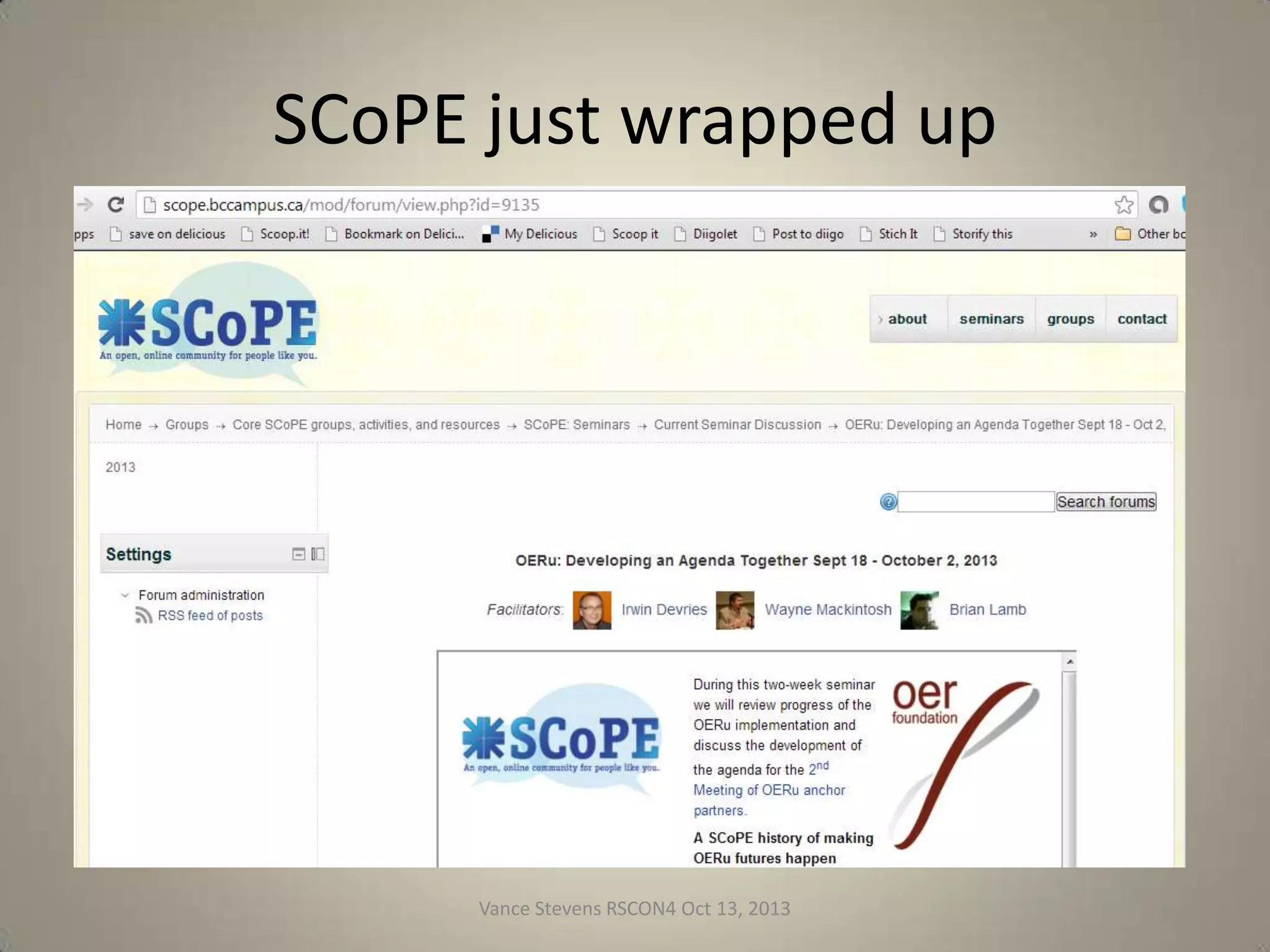 What’s happening just this weekend?
Jeff Lebow is streaming hangouts from KOTESOL

http://koreabridge.net/kotesolicstudio3.html
Vance Stevens RSCON4 Oct 13, 2013

28

 