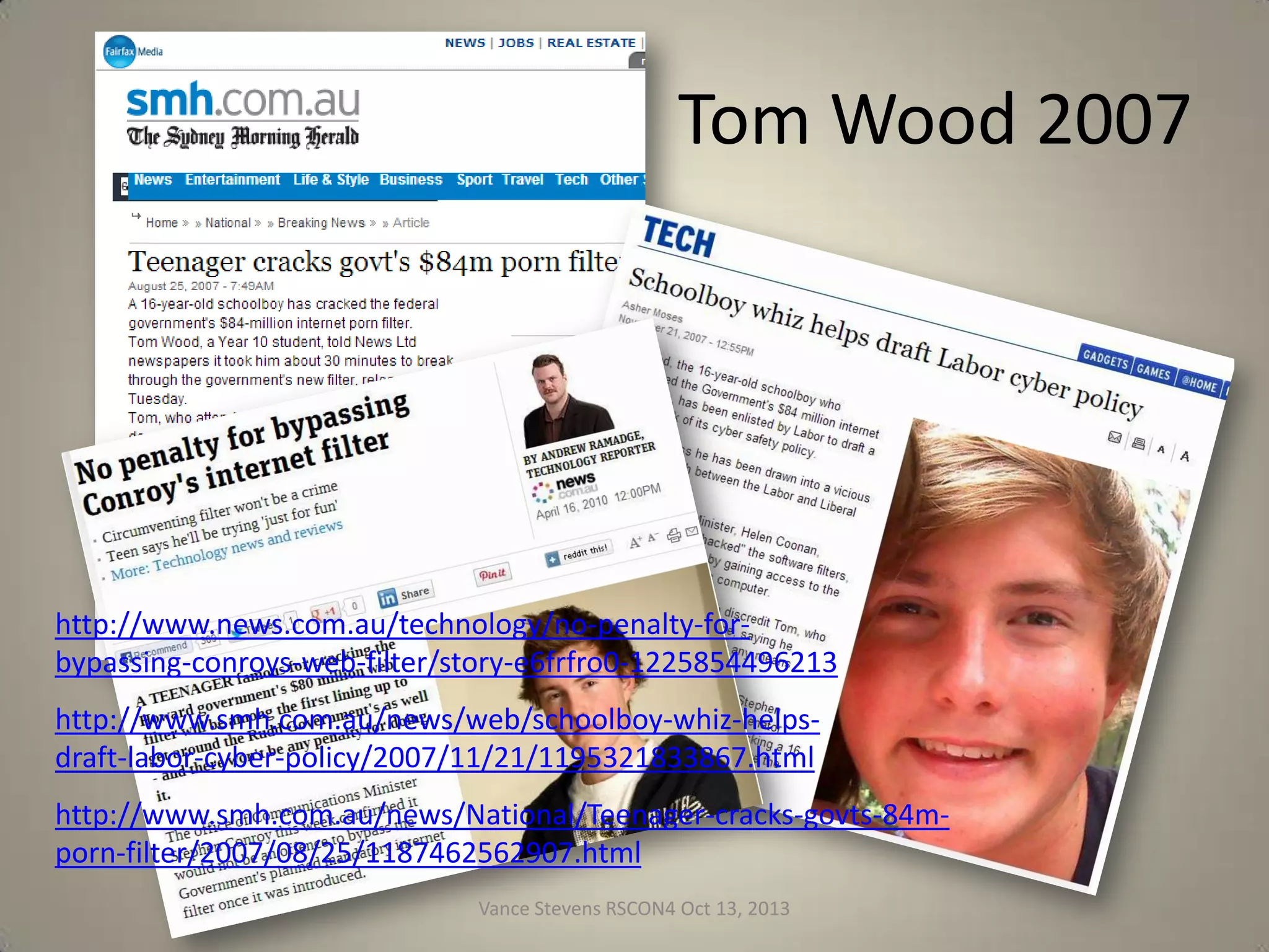 Oh, and I almost forgot …

http://www.futureofeducation.com/page/2013-reform-symposium
Vance Stevens RSCON4 Oct 13, 2013

35

 