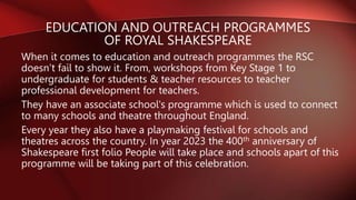 Royal Shakespeare Company | PPTX